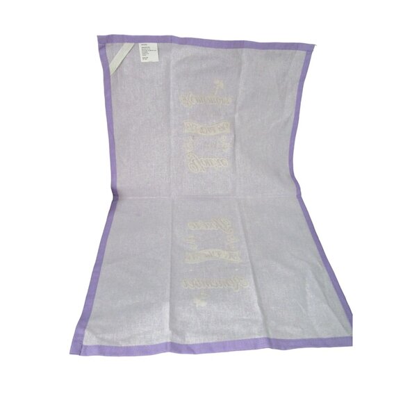 Witty Senior Birthday Aging Gracefully Tea Towels Set Pink Purple Cotton NWOT - Picture 11 of 13